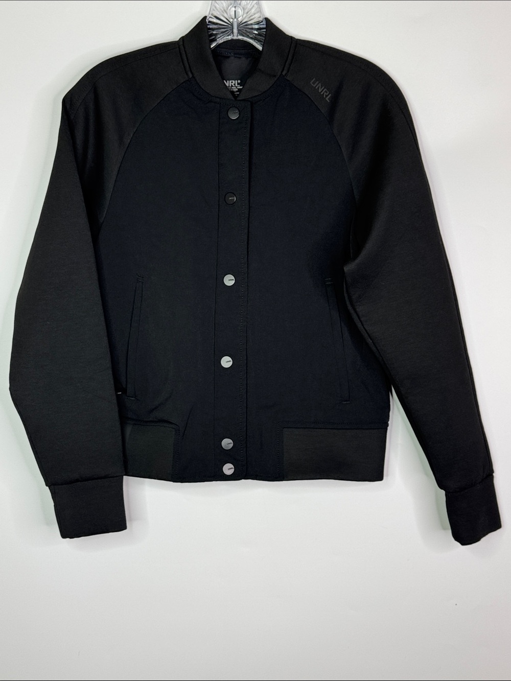 UNRL Jetset Bomber Black Jacket Size XS